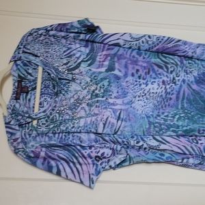 Gloria Vanderbilt Top Blue